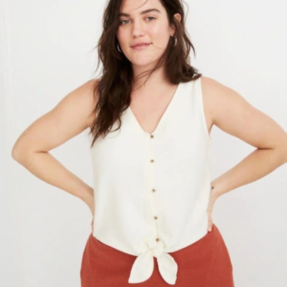 NWT Madewell Ivory Off White Top Sz. XL
